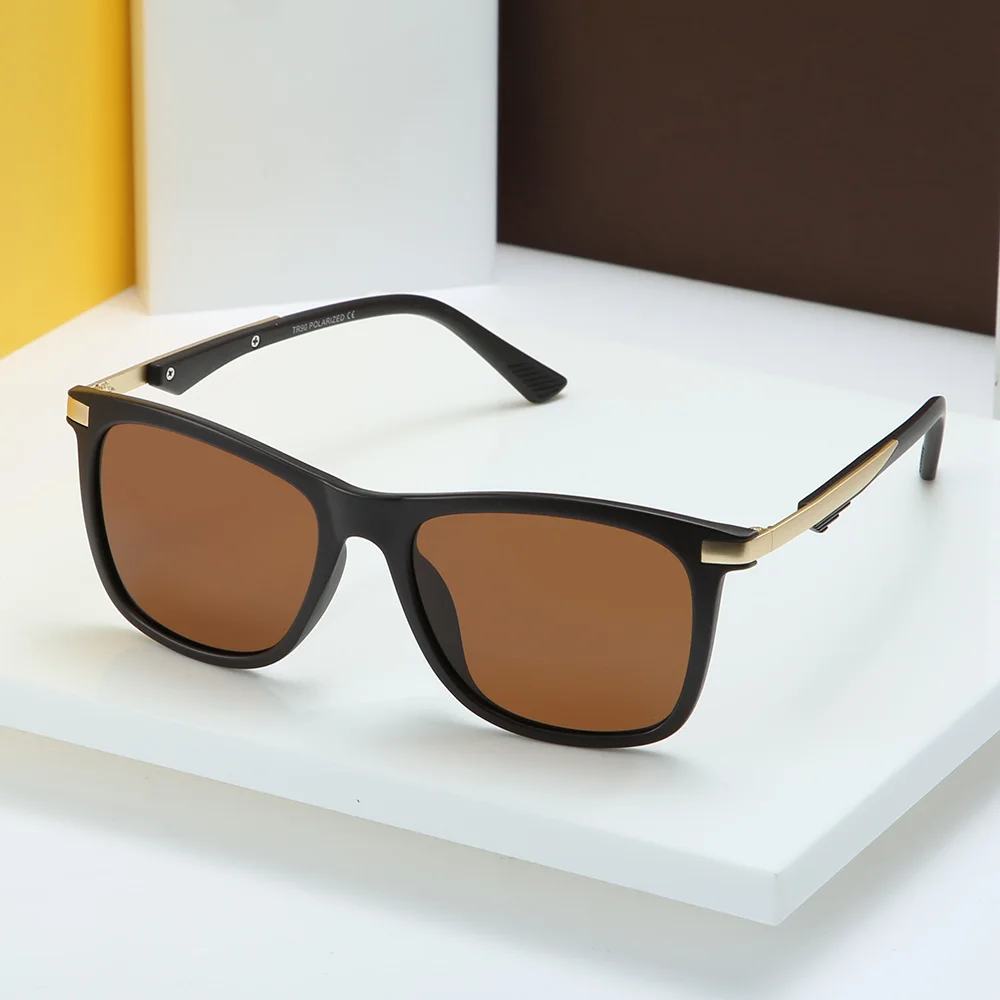 

MARC Men Polarized Sunglasses Classic Men Retro Rivet Shades Brand Designer Sun glasses UV400