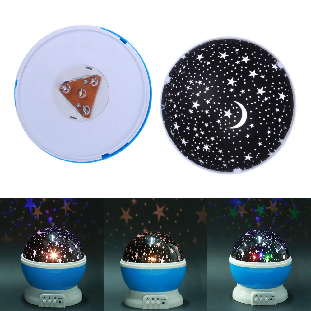 Вращающийся проектор Звездная ночь лампа Sky Star для детей для сна Романтический светодиодный USB проекционный светильник Рождественский подарок к празднику