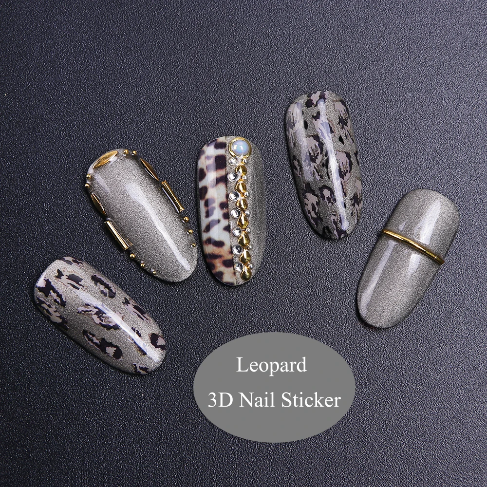 2019 Fashion Leopard pattern Nail Art Decals4