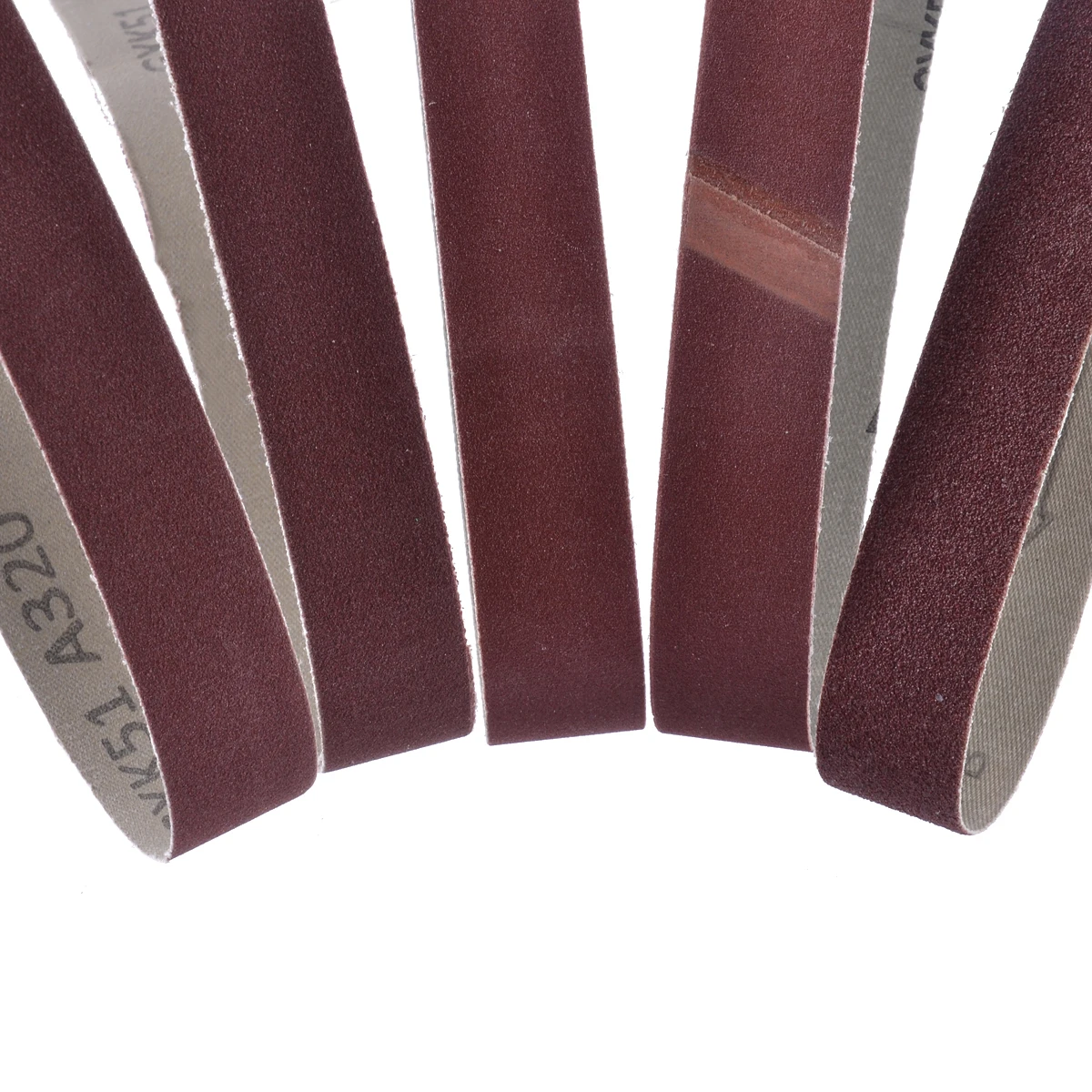 760*25mm 80/100/150/240/320 Grit Sanding Belt Aluminum Oxide Sander Grinding Abrasive Belts Grinder Accessories 15pcs