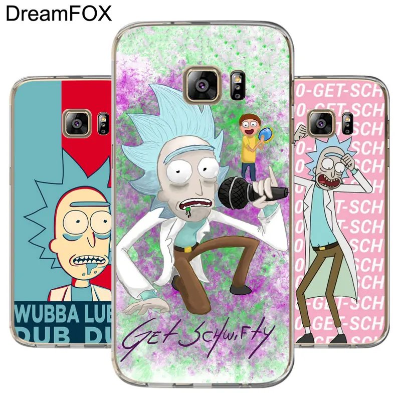 DREAMFOX M493 Rick And Morty Soft TPU Silicone Case Cover For Samsung Galaxy Note S 6 7 8 9 10 10e 11 11e Lite Edge Plus |