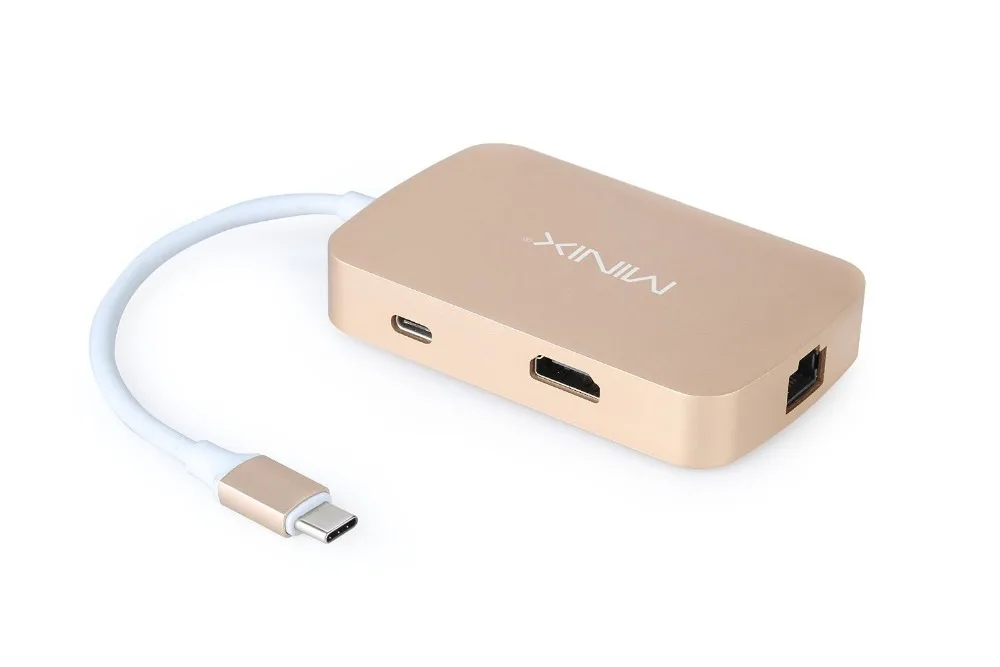 

USB-C Multiport Adapter MINIX NEO C Type-C to VAG Output USB 3.0 TF SD Card Gigabit Ethernet