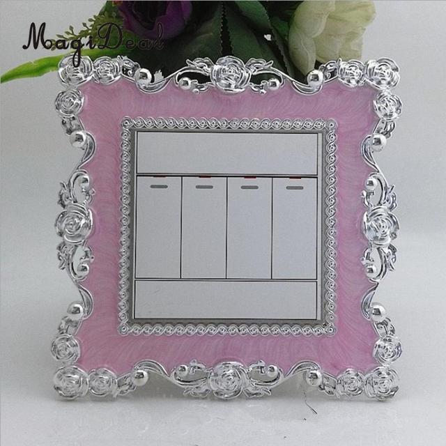 Floral Switch Cover Square Shaped Switch Wall Light Socket Stickers bedroom Living Room Art Decor