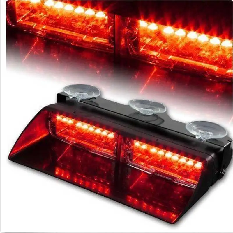 

S2 16LED Warning Strobe Light High Power Super Flash Windshield LED Emergency Strobe Light