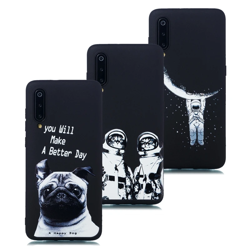 

For Xiaomi mi 9 TPU Case Black Soft Back Cover for Xiaomi Play mi 5X A1 6X A2 8 Pro Case Shell Pocophone F1 Funda Xiomi mi9 Case