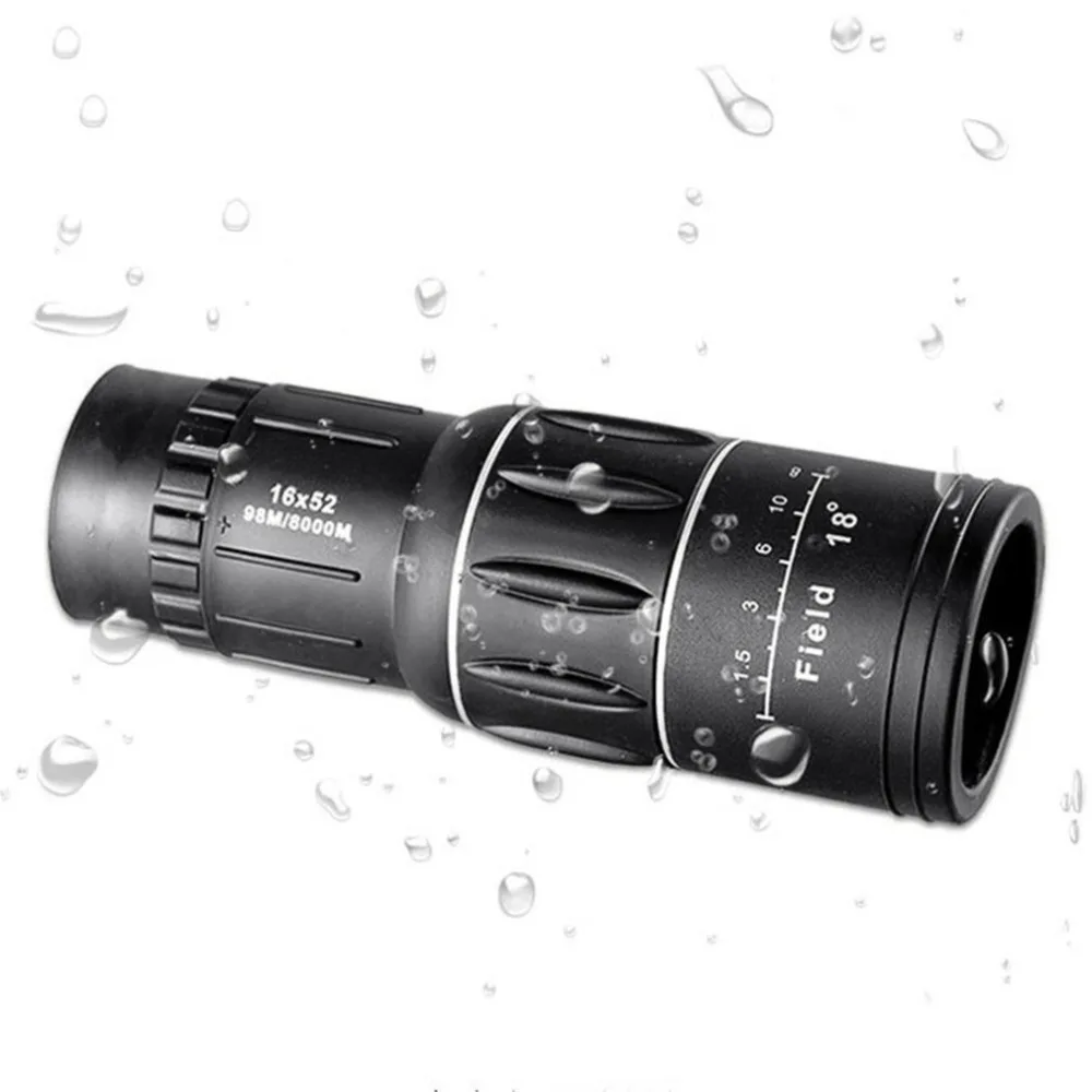 16x52 أحادي تلسكوب BAK4 موشور FMC المغلفة الأخضر فيلم HD نطاق مع الهاتف كليب للصيد في الهواء الطلق المشي 16x52 أحادي تلسكوب BAK4 موشور FMC المغلفة الأخضر فيلم HD نطاق مع الهاتف كليب للصيد في الهواء الطلق المشي