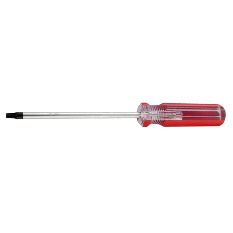 Красная ручка из прозрачной пластмассы T15 безопасность Torx отвертка инструмент и пластиковая ручка T20 безопасность Torx отвертка ручные инструменты