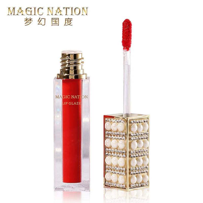 Magic Nation Beauty Pearl Starry Diamond Lip Gloss Matte 6 colors Waterproof Red Velvet Sexy Color Nude Makeup Lip Glaze Magic Nation Beauty Pearl Starry Diamond Lip Gloss Matte 6 colors Waterproof Red Velvet Sexy Color Nude Makeup Lip Glaze