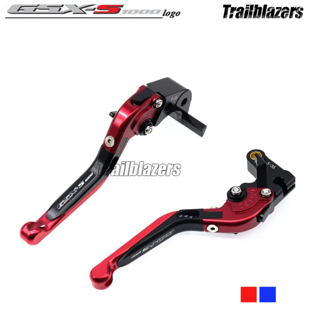 

LOGO GSX-S1000 For SUZUKI GSX S1000F GSX S1000 2015-2016 CNC Aluminum Folding Extendable  Brake Clutch Levers  #2