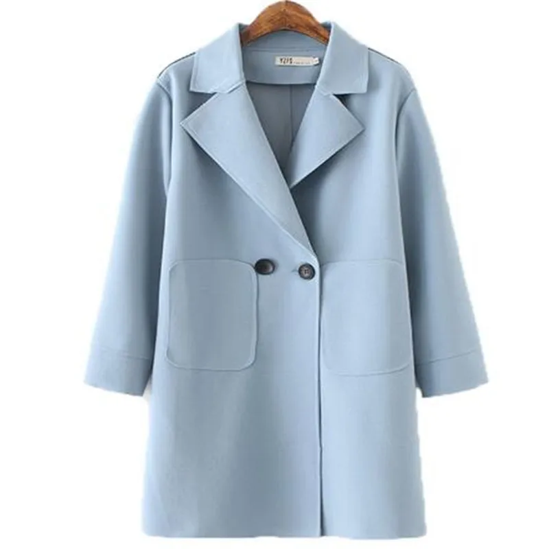 

Plus size Windbreaker coat Women Spring Autumn New Loose Long sleeve Trench Coat Elegant Women High quality Wild Overcoat