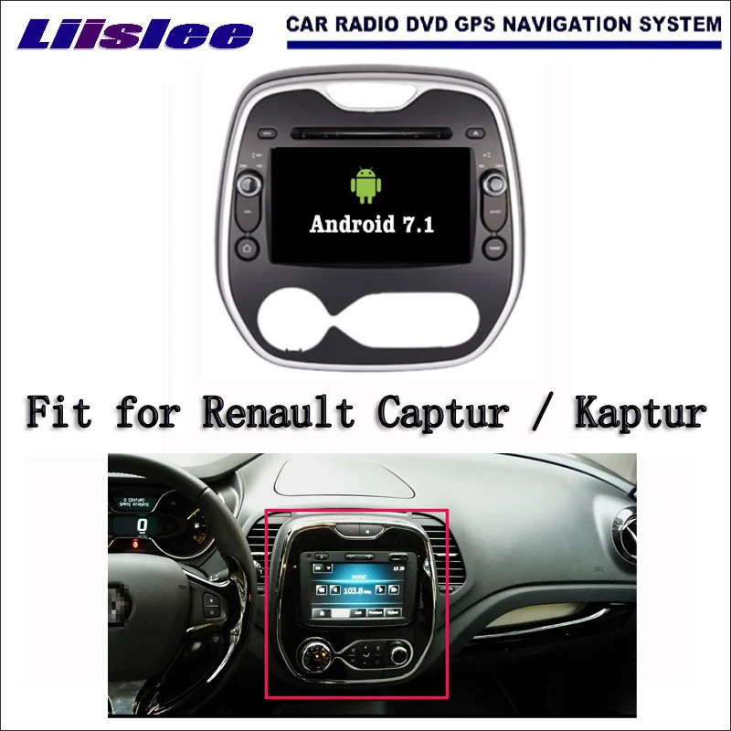 Liislee Android 7.1 2G RAM For Renault Captur / Kaptur Car Radio Audio Video Multimedia DVD Player WIFI DVR GPS Navi Navigation