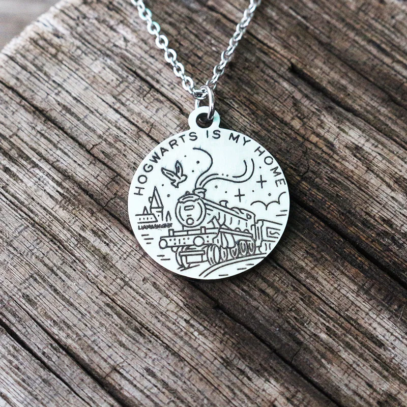 

High quality stainless steel train necklace,Train commemorative badge jewelry