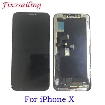 

For Apple iPhone X LCD Display + Touch Screen Adjustable Brightness Free Shipping LCDS Display Black