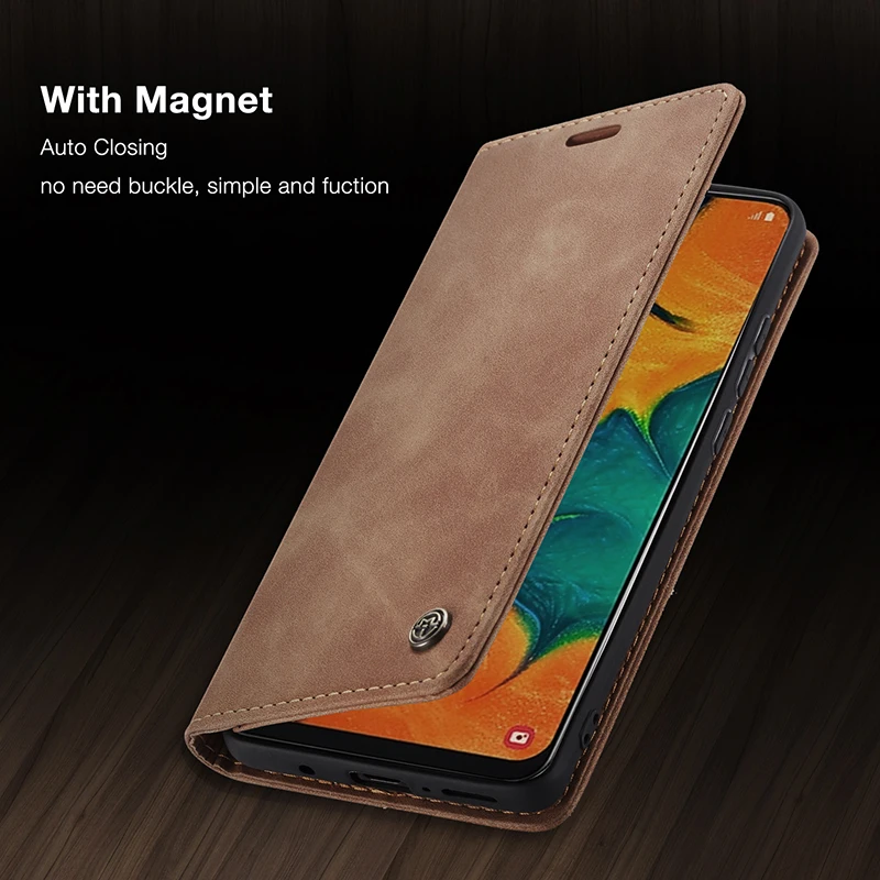 Магнитный чехол кошелек для Samsung Galaxy A50 A70 A80 A40 A30 A20 S7 S8 S9 S10E S10 Plus телефона откидная