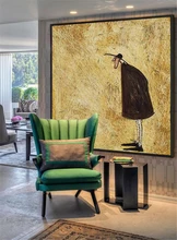 

AtFipan Unframed Cartoon Animal Giraffe Canvas Painting Art Print Posters Nursery Wall Pictures Kids Baby Room Abstract Prints