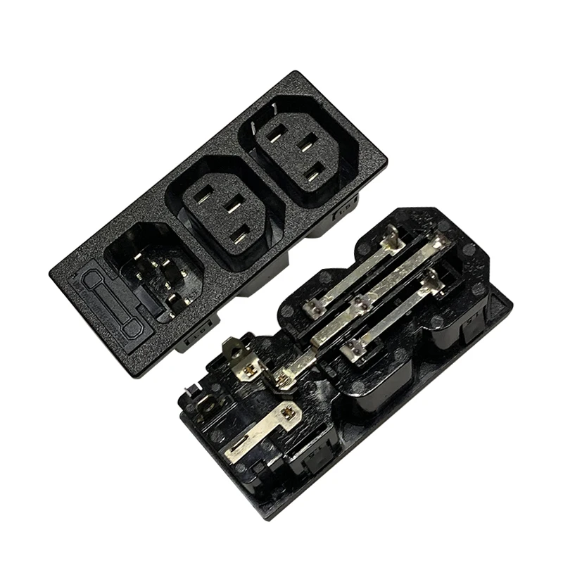 Шасси женский 3PIN IEC320 C13 C14 AC встроенный разъем адаптер с предохранителем