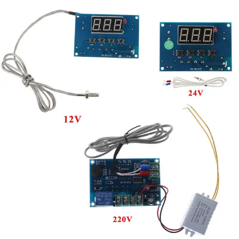 

Digital Thermostat K-type Module AC 220V/DC 12/24V 30C to +999C Controller Board