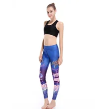 Женские Эластичные Обтягивающие штаны с принтом слона, тренировочные брюки для йоги бега занятий спортом, леггинсы для фитнеса, Прямая поставка