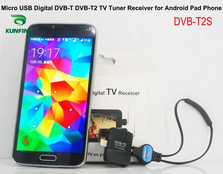 Микро USB цифровой DVB-T DVB-T2 ТВ тюнер приемник для Android телефона и планшета