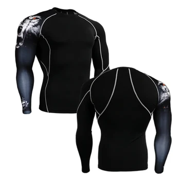 

2017 beach T shirts spring long sleeve men clothing quick dry breathable base layer O-neck outdoor coolmax sports T shirts