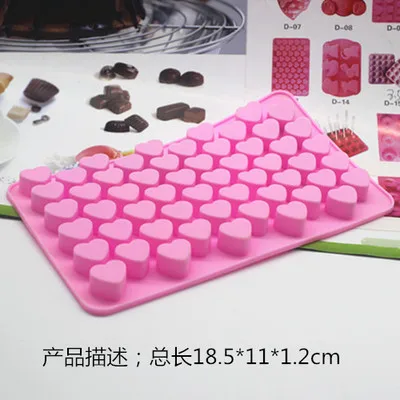 

Mini Heart Shape Silicone Ice Cube / Chocolate Mold Pink M-HG011