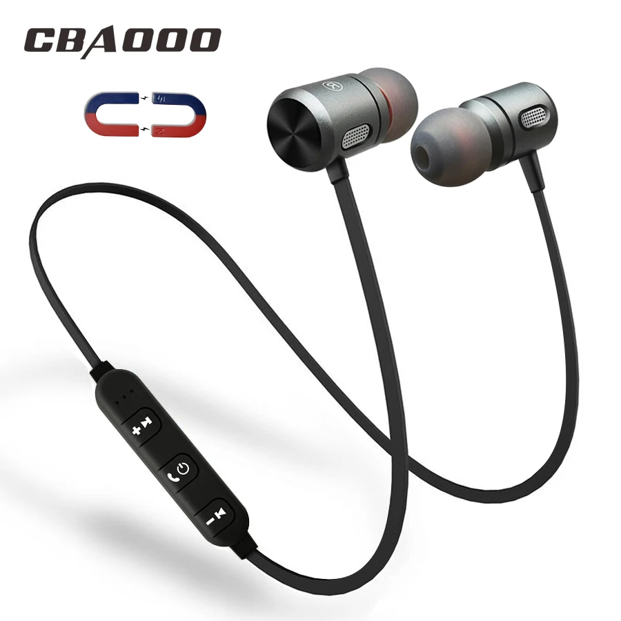 CBAOOO C10 Bluetooth наушники беспроводные гарнитура Спорт магнитный Hifi стерео с
