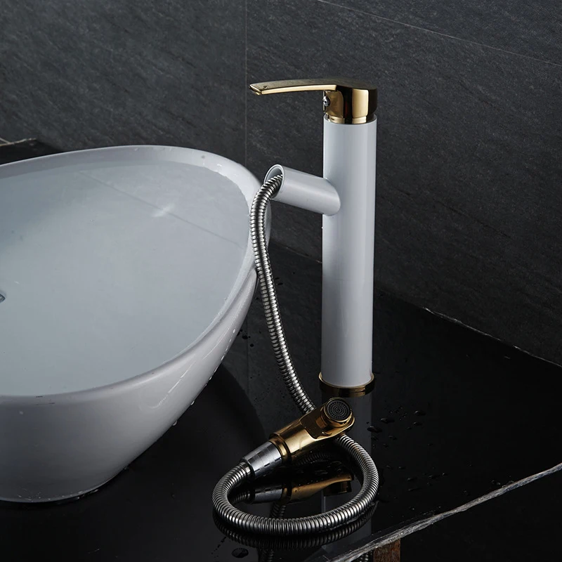 Us 60 91 14 Off Pull Out Faucet Design For Washing Hair And Face Polished Chrome Bathroom Basin Sink Mixer Tap Torneira Banheiro W005 In Us 60 91 14 Off Pull Out Faucet Design For Washing Hair And Face Polished Chrome Bathroom Basin Sink Mixer Tap Torneira Banheiro W005 In