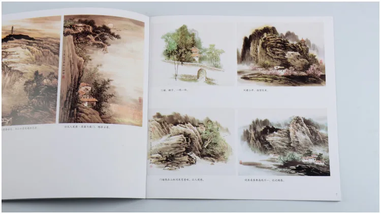 Freehand живопись техники книга китайской живописи: павильоны, террасы и открытые залы