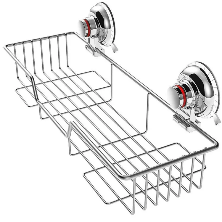 Вакуумный держатель на присоске, Душ Caddy для ванной полки хранения комбо Организатор Корзина шампунь кондиционер мыло бритвы ванная комната Accesseries держатель для зубных щеток полка в ванную на присосках полка на