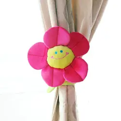 Детская 30 см плюша игрушечные растения украшения комнаты зажим для занавески подсолнечника плюшевые игрушки 8 цветов дети подарок для