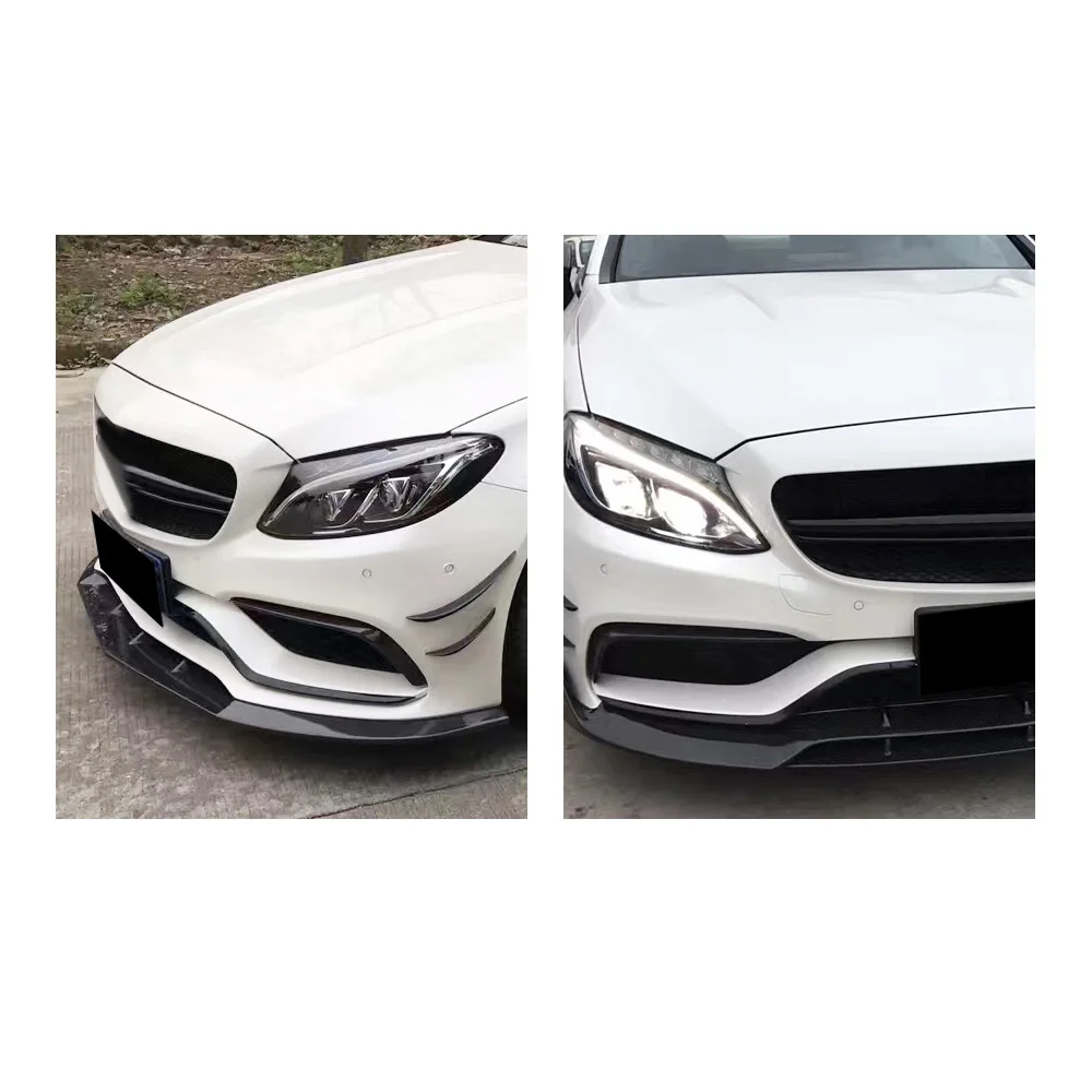 2 шт. детали для переднего бампера Mercedes Benz W205 C63 AMG 2015 2016 2017|car tuning|car tuning partscar trim |