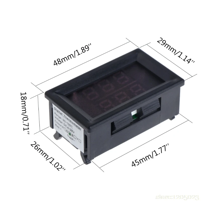 Красный+ синий двойной цифровой светодиодный дисплей термометр измеритель температуры тестер NTC водонепроницаемый металлический датчик-20~ 100 Цельсия W315