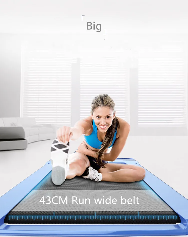 

Free duty for RU LED hd Treadmill home smart tablet mini simple folding super silent indoor fitness walking machine