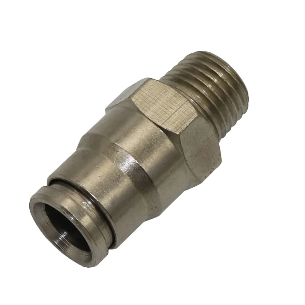 Copper 1/4" male thread to 3/8" slip lock Connectors Pneumatic Pipe