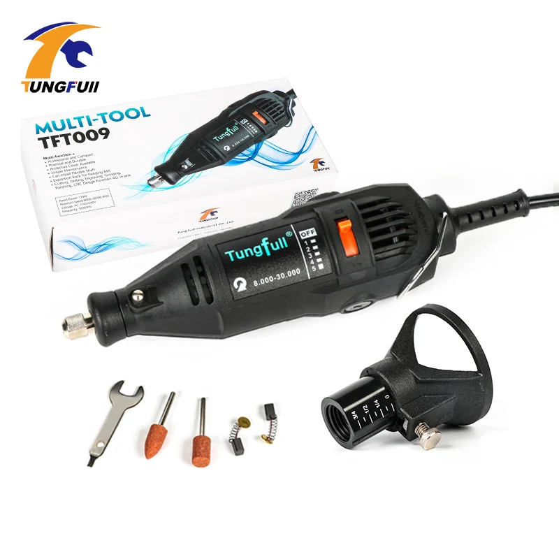 

Tungfull Mini Drill Mini Polishing Machine Rotary Tool Set Electric Mini Drill Engraver with Locator Horn seat Power Tools