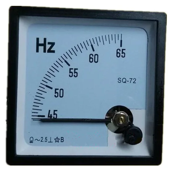 1Pcs 1.5 classe de précision 45-65 Hz fréquence testeur analogique Panel Meter AC 100 V 