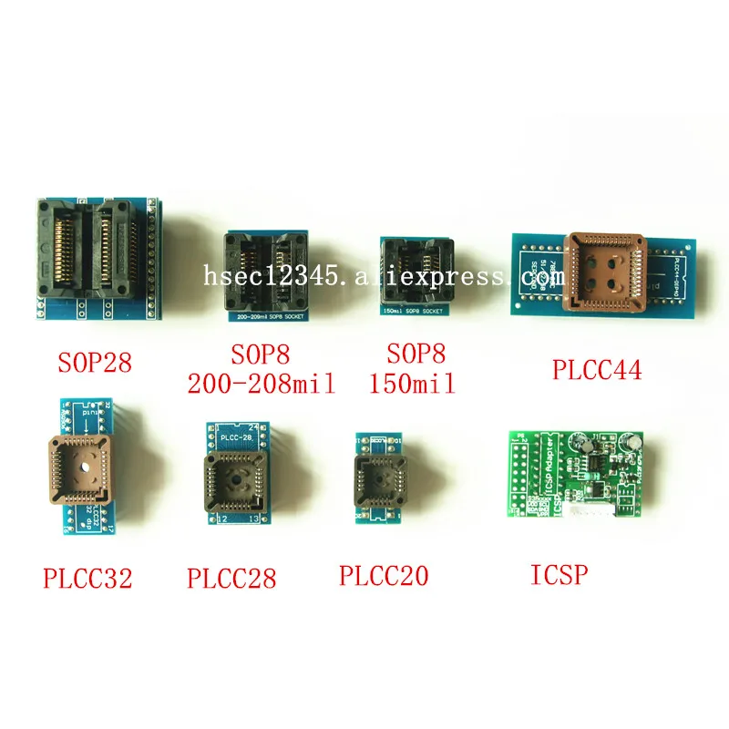 TSOP56 SOP44 TSOP48 TSSOP28 SOP28 SOP20 SOP16 SOP8 PLCC44 32 28 20 KB9012 ICSP ITE адаптер socketfor RT809H EMMC NAND