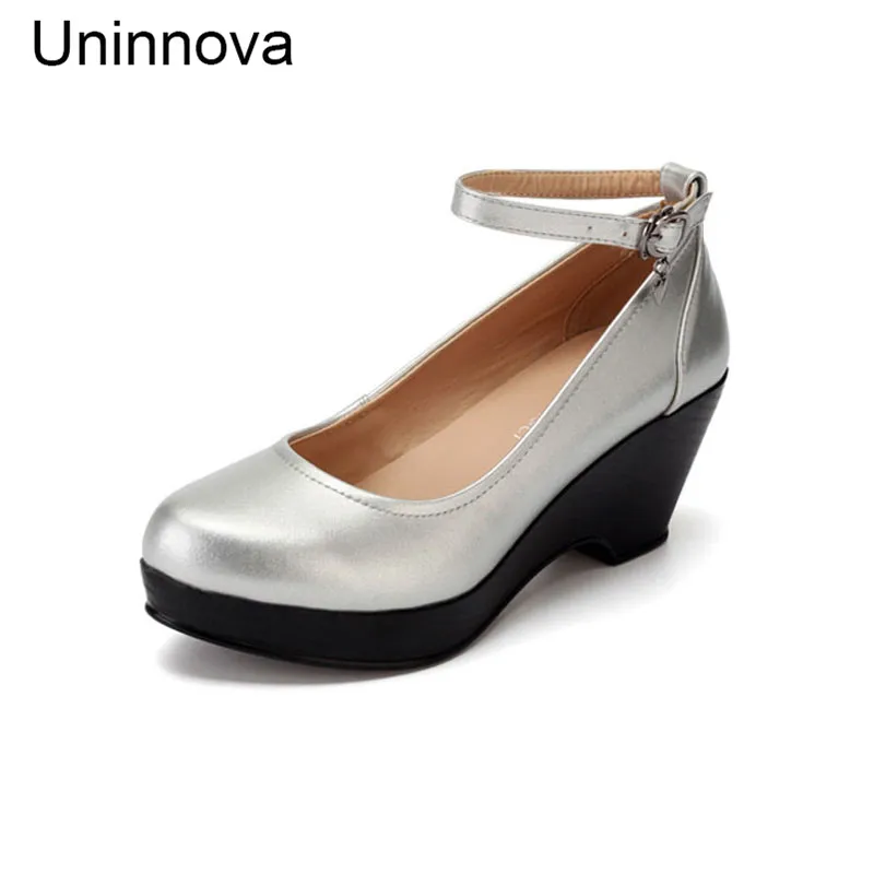 Women S Ankle Wrap Platform Wedge Working And Career Comfortable