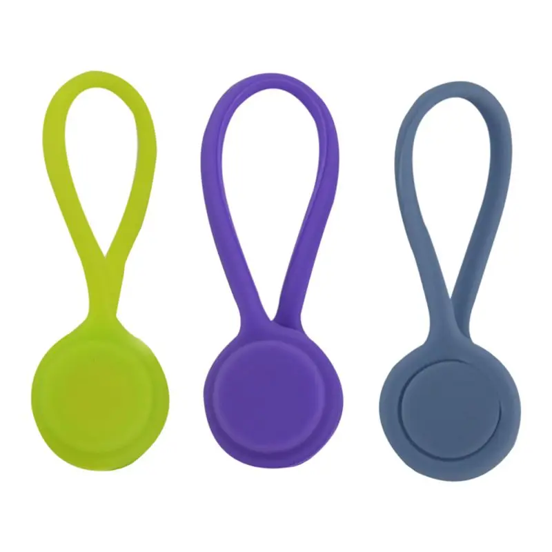 

3x Multifunction Magnetic Earphone Cord Winder Cable Holder Organizer Clips