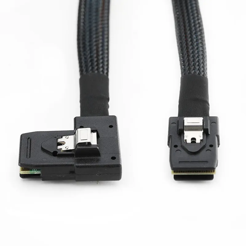 2Pcs 0.5M Internal Mini SAS SFF 8087 Male to SFF 8087 Male Cable 12 Gbps