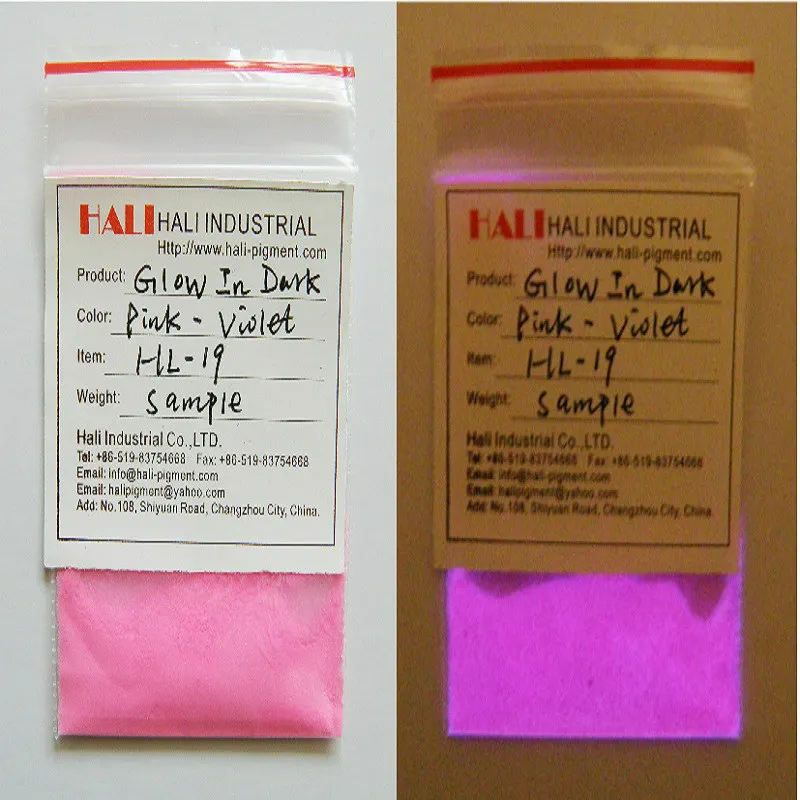 Фотолюминесцентный пигмент, светящийся в темноте пигмент, люминесцентный Пигмент, светящийся пигмент порошок, минимальный объем заказа: 1 кг каждого цвета - Цвет: Pink-violet