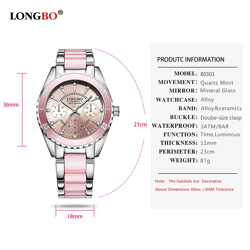 Beste 2019 Longbo Merk Mode Horloge Vrouwen Luxe Keramische En Lichtmetalen Armband Analoge Horloge Relogio Feminino Montre Relogio Klok