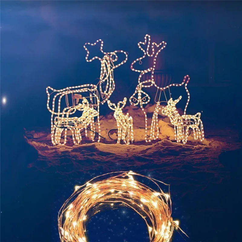 2018 Copper Wire LED String lights 2-10M Waterproof Holiday lighting For Garland Fairy Christmas Tree Wedding Parties Decoration 2018 Copper Wire LED String lights 2-10M Waterproof Holiday lighting For Garland Fairy Christmas Tree Wedding Parties Decoration