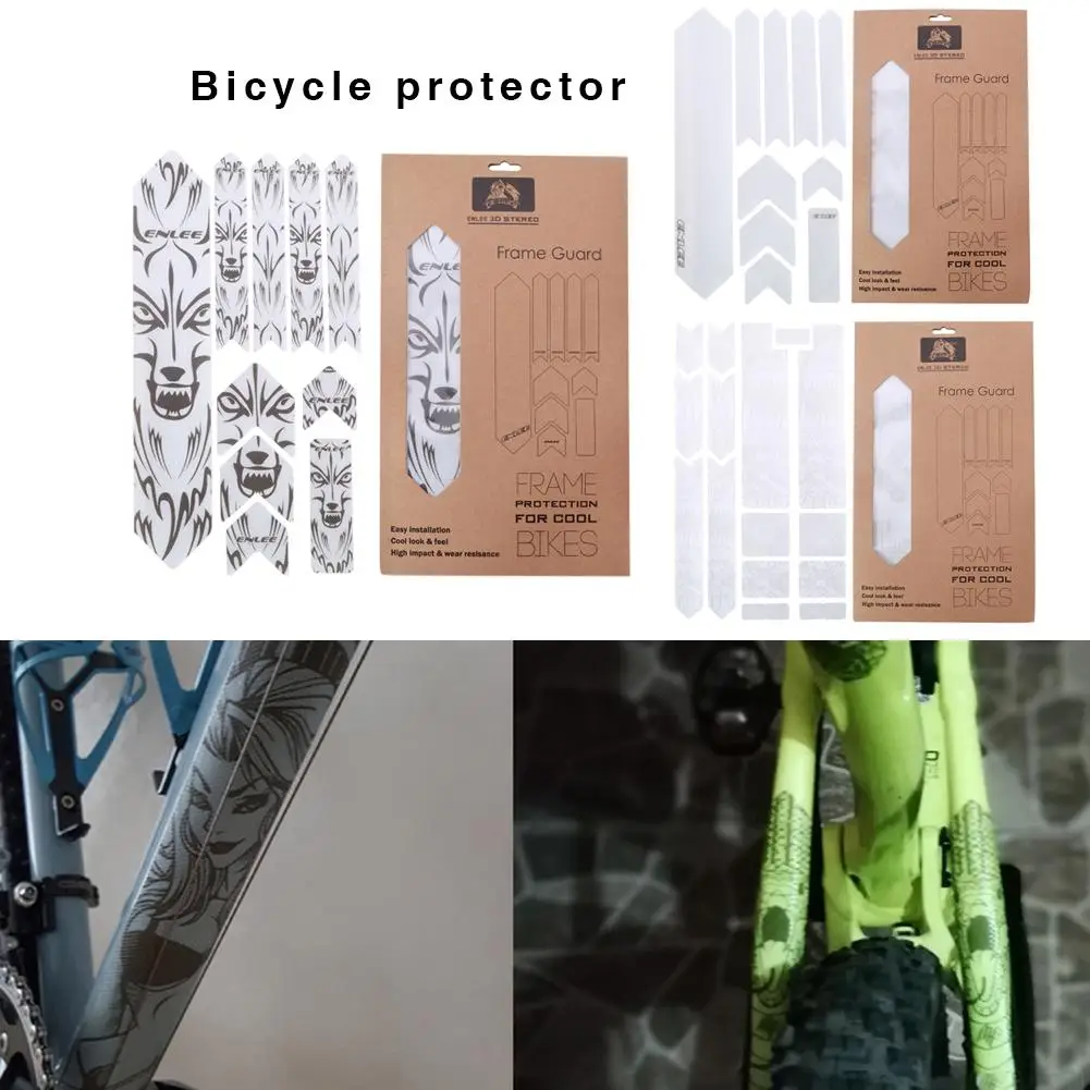 3D MTB горный велосипед устойчивая к царапинам Защитная рамка протектор Съемная наклейка дорожный велосипед Пастер Защитная крышка для YT Capra