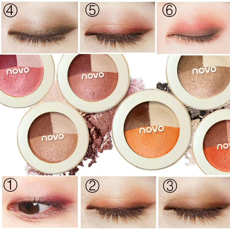 

NOVO 3 Colors Smoky Eyeshadow Palette Matte Eyeshadow Naked Palette Eye Shadow Pigment Professional Makeup Cosmetics Eye Shadow