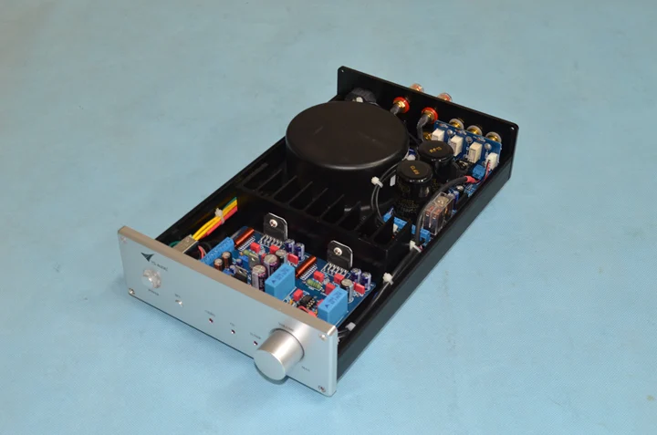 Perfect OPA2604+LM3886 thermal grade HiFi power amplifier (three input band protection) 4