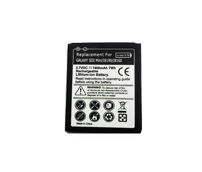 

1x 1900mAh EB425161LU Replacement Battery For Galaxy S3 SIII MINI I8190 I8160 I699 S7562 S7562I S9920 J1 Mini J1mini J105H j106H