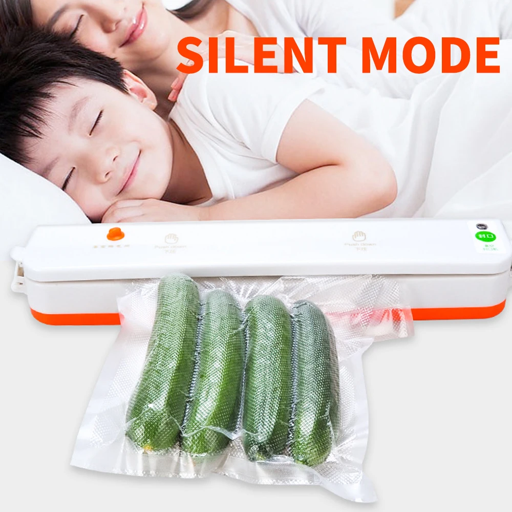 

Vacuum Packaging Machine Capper Sealing Machine Device Kitchen Bag Sealer Long Lasting Practical Orange+White ABS