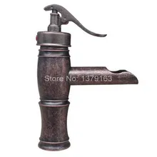 NEW Water Pump Look Style Vintage Retro Antique Copper Single Handle Bathroom Faucet Sink Basin Cold / Hot Mixer Tap ann022 vintage copper sink faucet water tap