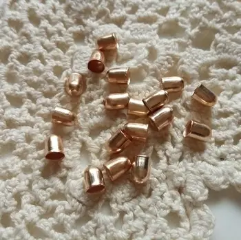 

3.5*5MM 1000PCS/pack "Rose Gold" Color Metal Rope End Bead Caps Jewelry Findings & Accessories
